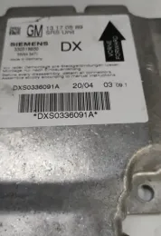DXS0336091A блок управління AirBag (SRS) Opel Vectra C