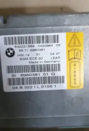 0430964 блок управления AirBag (SRS) BMW 5 E60 E61 2004