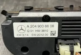 SW201200 блок управления кондиционера Mercedes-Benz C W204 2010