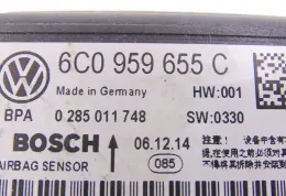6C0959655C блок управления AirBag (SRS) Volkswagen Polo V 6R 2009