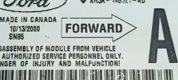 XR3A14B321AD блок управління AirBag (SRS) Ford Mustang IV 2000