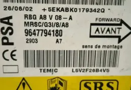 48555 блок управління AirBag (SRS) Citroen C3 2002