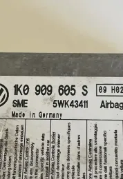 09H026008 блок управления AirBag (SRS) Skoda Octavia Mk2 (1Z) 2007