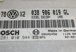 038906019GL блок управления ECU Volkswagen PASSAT B5.5 2002