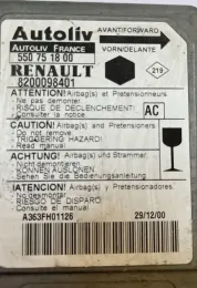 A363FH01126 блок управления AirBag (SRS) Renault Kangoo I 2001