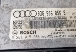 Блок управления двигателем 03G906056S audi vw 0281015208 immo off