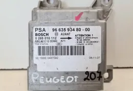 YBBE0447592 блок управління AirBag (SRS) Peugeot 207 2009