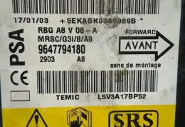 48556 блок управления AirBag (SRS) Citroen C3 2002