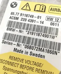 911874901 блок управления AirBag (SRS) BMW 5 E60 E61 2007