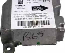 BHS04299778 AirBag (SRS) control unit Opel Astra G 2001