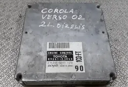 175800521112V блок управления двигателем Toyota Corolla Verso E121 2002