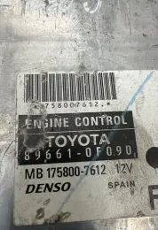 758007612 блок управления двигателем Toyota Corolla Verso E121 2007