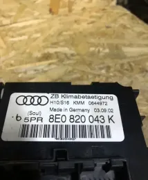 Блок керування клімат-контролем Audi A4 B6/8E 2