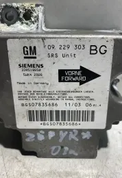BGS07835686 блок управления AirBag (SRS) Opel Zafira A 2003