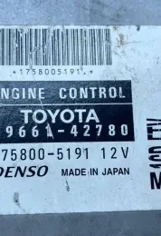 1758005191 блок управління ECU Toyota RAV 4 (XA20) 2003