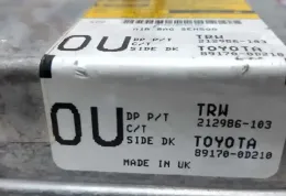 88630 блок управления AirBag (SRS) Toyota Yaris 2005