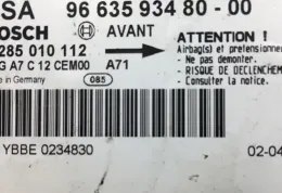5EYBBE0234830 блок управления AirBag (SRS) Peugeot 207 2006