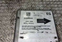 09114587EG блок управления AirBag (SRS) Opel Zafira A 2002