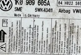 07040409B блок управления AirBag (SRS) Volkswagen Golf V 2006