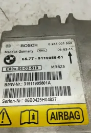 E89X0603510 блок управління AirBag (SRS) BMW 3 E90 E91 2009