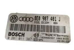 1039S02337 блок управління двигуном Audi A4 S4 B6 8E 8H 2002