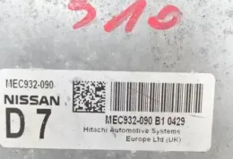 MEC93209 блок управління ECU Nissan Qashqai 2010