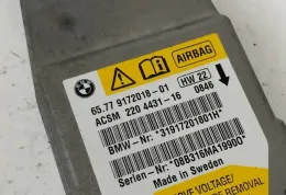 08B316MA19900 блок управління AirBag (SRS) BMW 5 E60 E61 2008