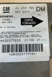 DMS00377958 блок управління AirBag (SRS) Opel Zafira A 2001