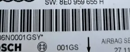0285001669 блок управления AirBag (SRS) Audi A4 S4 B7 8E 8H 2006