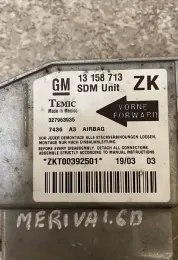 ZKT00392501 блок управління AirBag (SRS) Opel Meriva A 2003