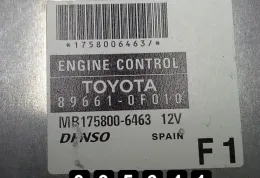 Блок управления 89661-0F010 toyota corolla verso ii 2,0 d4d mb175800-6463