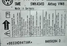 48836 блок управления AirBag (SRS) Volkswagen Golf V 2003