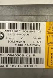 532221825 блок управления AirBag (SRS) BMW 5 E60 E61 2004
