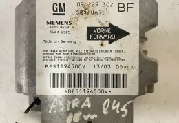 5WK2925 блок управления AirBag (SRS) Opel Astra G 2003