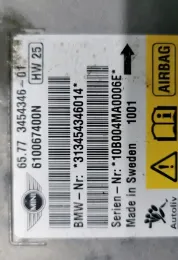 3454346 блок управления AirBag (SRS) Mini One - Cooper Coupe R56 2010