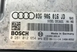 0281012654 блок управління двигуна з ключем, комплект Audi A4 S4 B7 8E 8H 2007