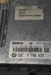 7796637 блок управління двигуна з ключем, комплект BMW 5 E60 E61 2005