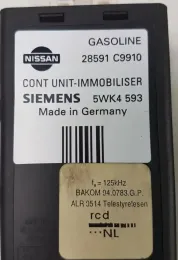 237101N616 блок управления двигателя с ключем, комплект Nissan Almera 1996