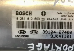 3910427400 блок управления двигателя с ключем, комплект KIA Sportage 2005