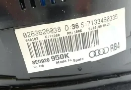 0261207839 блок управління двигуна з ключем, комплект Audi A4 S4 B6 8E 8H 2003