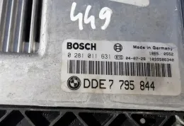 DDE7795844 блок управления двигателя с ключем, комплект BMW 1 E81 E87 2008