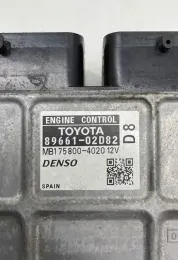 8966102D82 блок управління двигуна з ключем, комплект Toyota Auris 150 2008