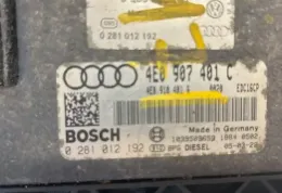 4F1910401A блок управління двигуна з ключем, комплект Audi A8 S8 D3 4E 2005