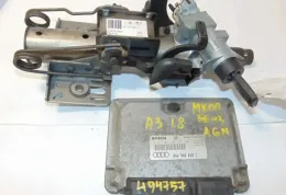 06A906018C блок управления двигателя с ключем, комплект Audi A3 S3 8L 1999