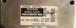 1752006851 блок управления двигателя с ключем, комплект Toyota Corolla Verso E110 2004