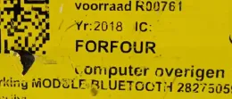 282750596R блок управления двигателя с ключем, комплект Smart ForFour II W453 2016