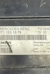 A2711531679 блок управления двигателя с ключем, комплект Mercedes-Benz C W203 2003