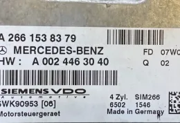 A0024463040 блок управління двигуна з ключем, комплект Mercedes-Benz A W169 2007